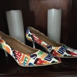 Fun kitten heel shoes